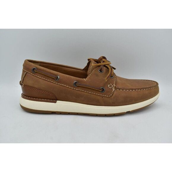 Johnston & Murphy Mens Size 8 Bower Oiled Full Grain Leather Slip On Loafers main image 10